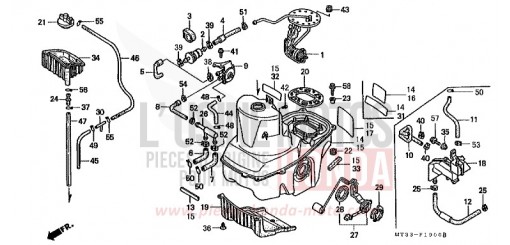FUEL TANK ST1100M de 1991